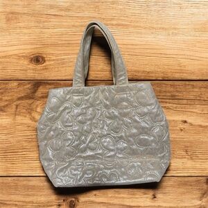 Misto Anteprima Shimery Gold Chic Quilted Tote Bag. Excellent condition
